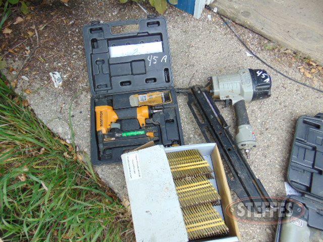 Bostitch nailer- Porter Cable nail gun, box of nails_1.jpg